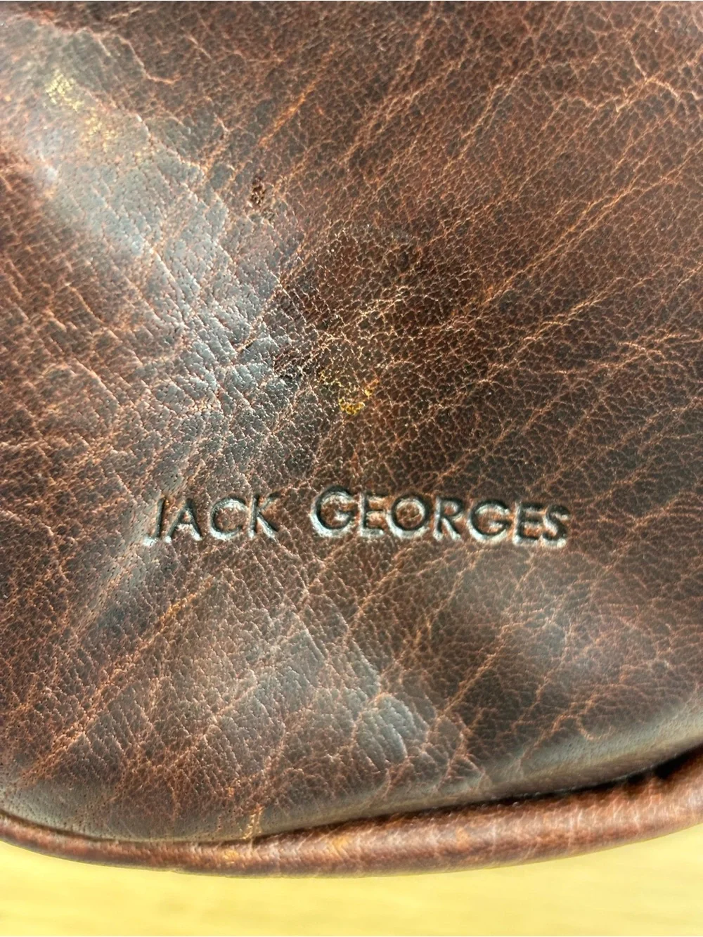 Jack Georges Voyager Convertible Backpack/Crossbody Buffalo Leather Bag